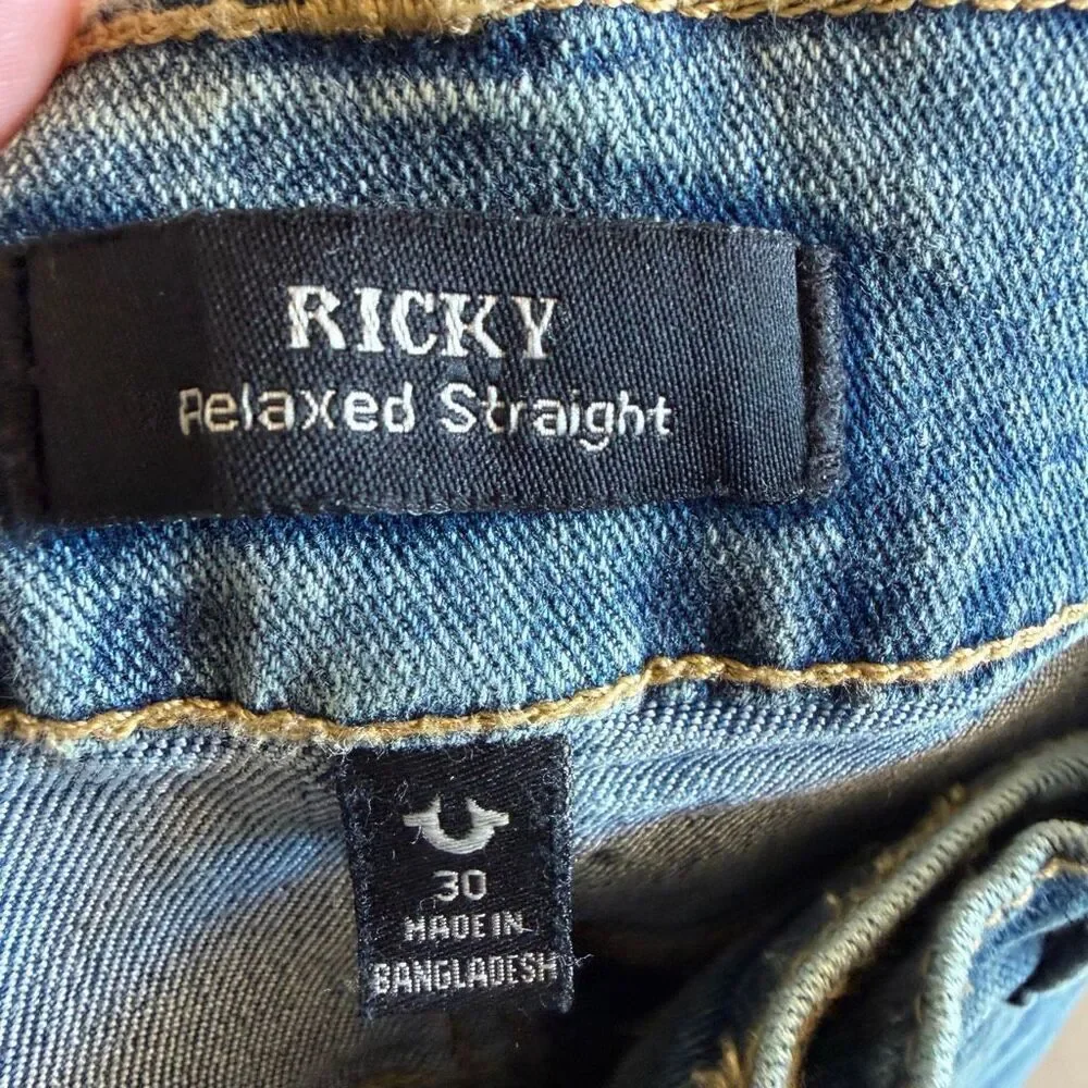 True Religion Ricky relaxed straight men’s jeans size 30